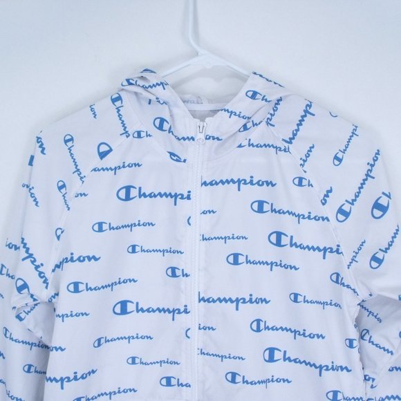 Champion Big Boys All Over Script Jacket M - Picture 2 of 5